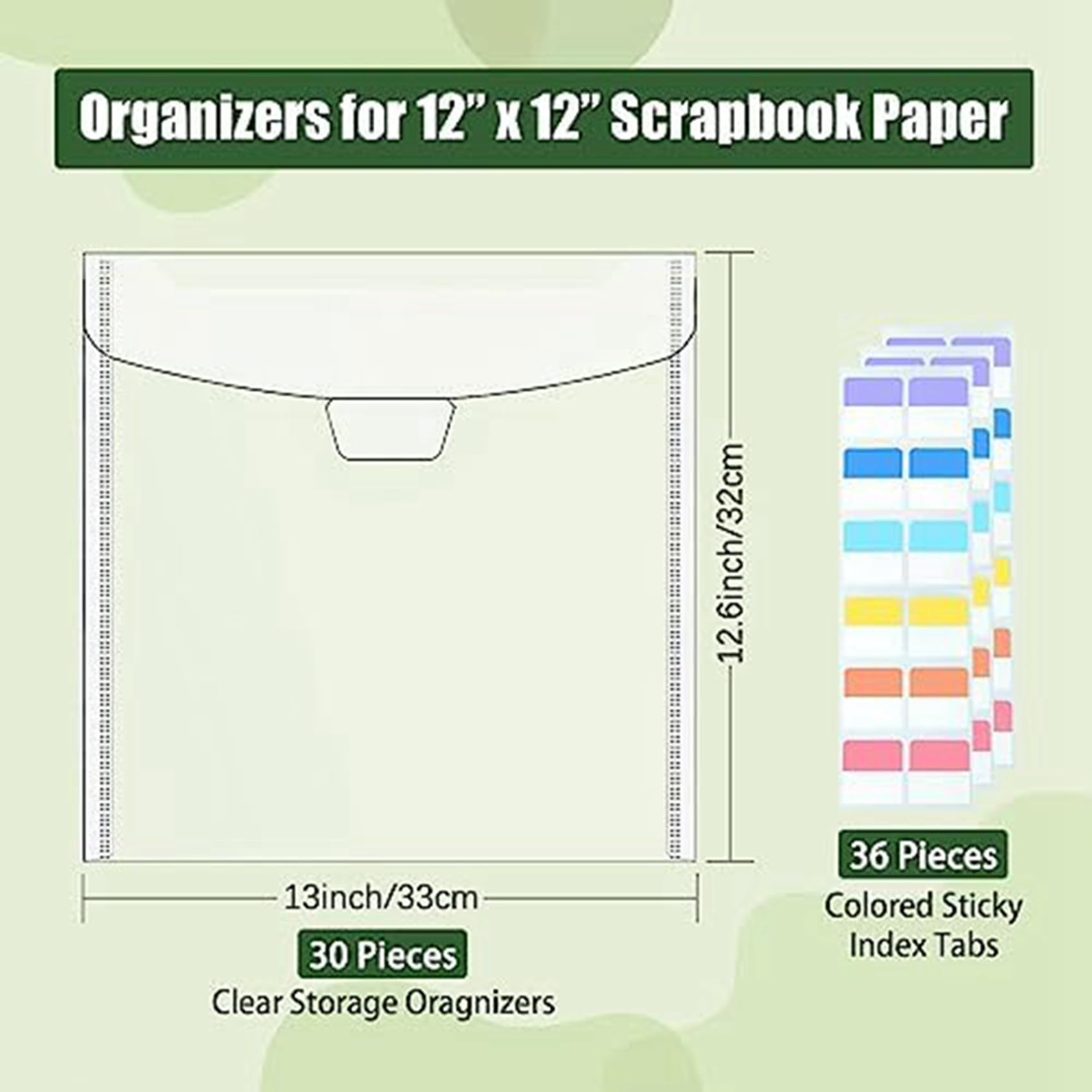 60-częściowy organizer do przechowywania papieru do scrapbookingu, do papieru 30 x 30 cm, płyt winylowych i kart