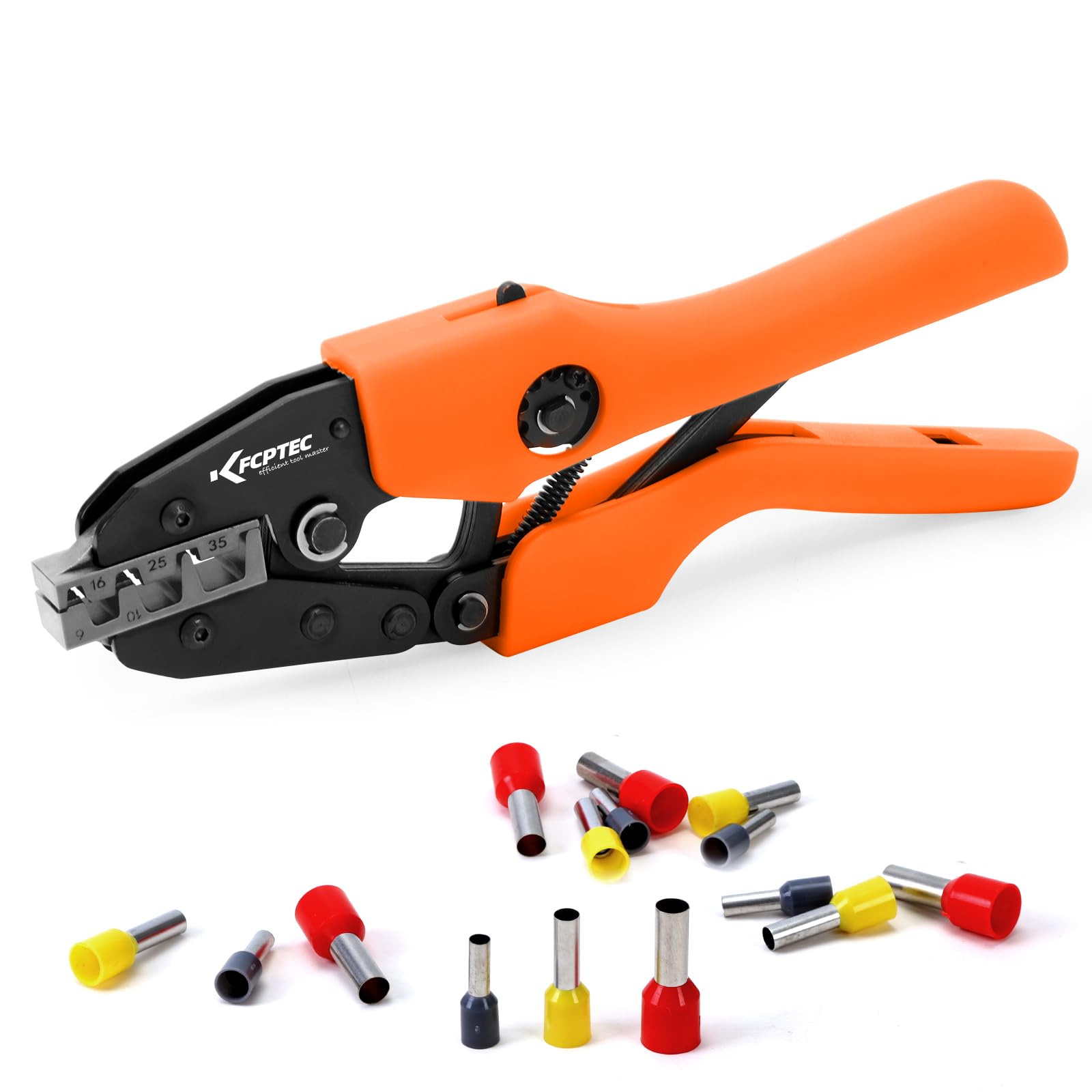 KF CPTEC Crimpadora para férulas, casquillos AWG 2-10/6-35mm²