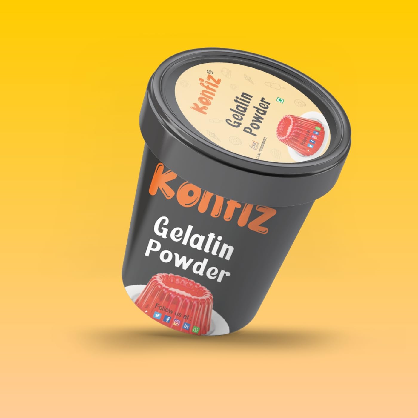 KONFIZ Geletin Powder 100gms-Gelatin for jelly Making, Food Grade, Face Mask, Cooking/Baking of Candies, Marshmallows, Cakes, Ice Cream, Desserts, Aspic, Corn & Confections (B0BGSSRFTX) Amazon Price History, Amazon Price Tracker