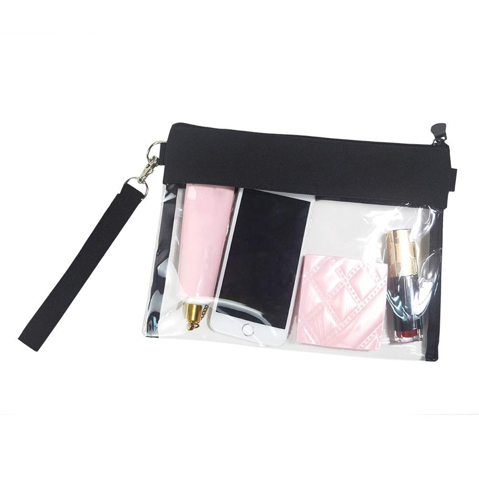 Transparente Tasche Damen Durchsichtig Umhängetasche Schultertasche Wasserdichte Crossbody Bag Kleine Taschen mit Verstellbarem Schultergurt für Konzerte Sportveranstaltungen Reisen Männer und Frauen