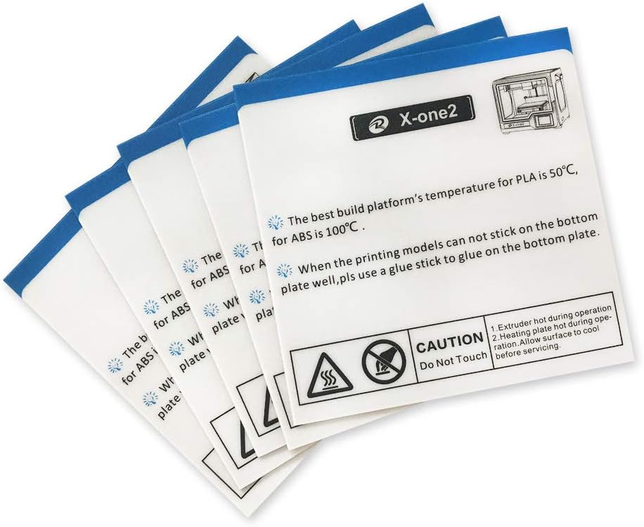Platform Sticker for QIDI TECH X-ONE2 /XONE 3D Printer: 5 pcs kit