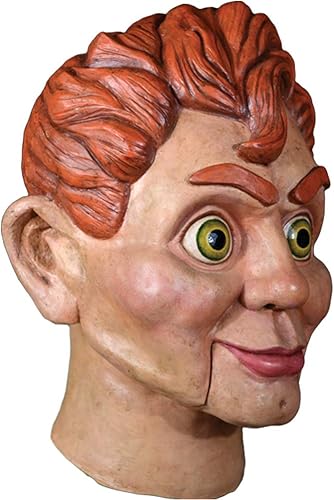 Miniatura 3 de Loftus International Goosebumps Slappy The Dummy - Máscara de cabeza completa color beige y rojo