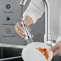Vista 5 de Kitchen Faucet Spray Head 2 Function Kitchen Tap Spray Head Replacement Part Anti-Splash Shower Head for Kitchen Pull Out Tap & Bathroom Mixer