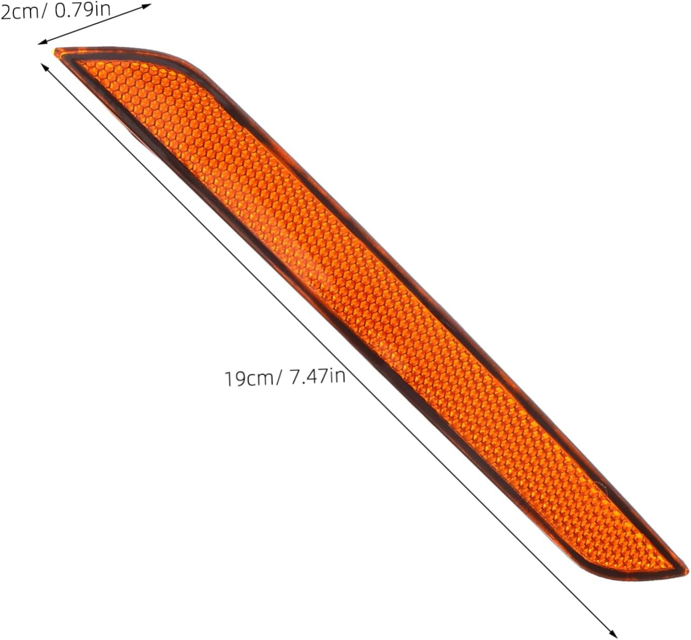 Front Bumper Reflectors for Weather Resistant Replacement Side Reflectors for Enhanced Night Visibility Durable Reflective Lights for Driver Side Safety