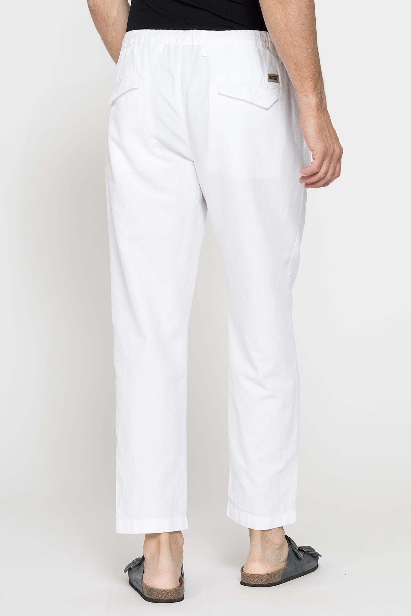 Pantalone in Cotone, Bianco (M)