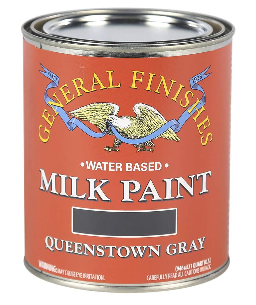 General Finishes Water Based Milk Paint, 1 Quart, Queenstown Gray