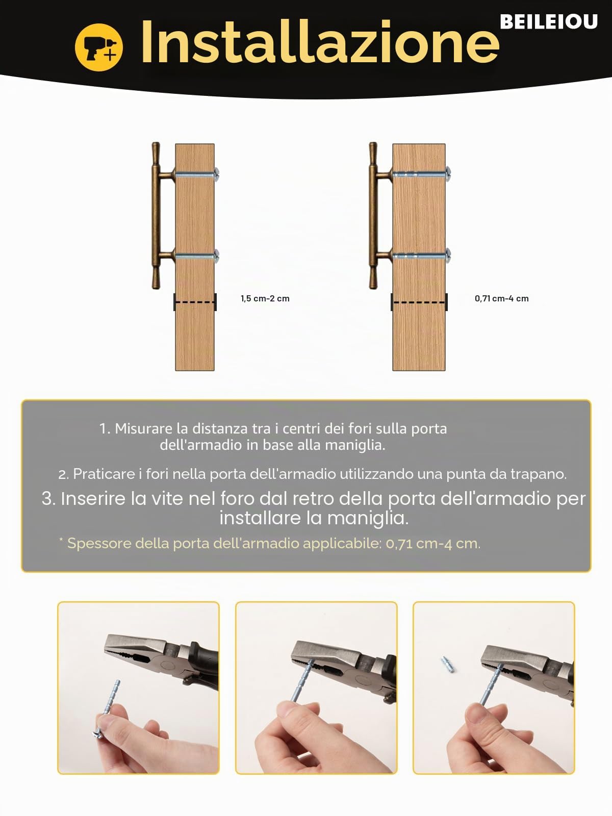 Maniglie per armadi in ottone antico – Distanza tra i fori 96mm Maniglie per cassetti vintage, per armadi da cucina, armadi del bagno e maniglie per mobili in lega di zinco (5, Ottone antico