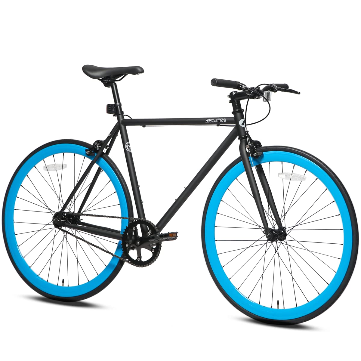 AVASTA Single-Speed Fixed Gear Urban Commuter Fixie Bike Flip Flop Hub Bicycle, Multiple Colors