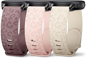 Personalized Leopard Print Silicone Watch Band for Garmin Smartwatches