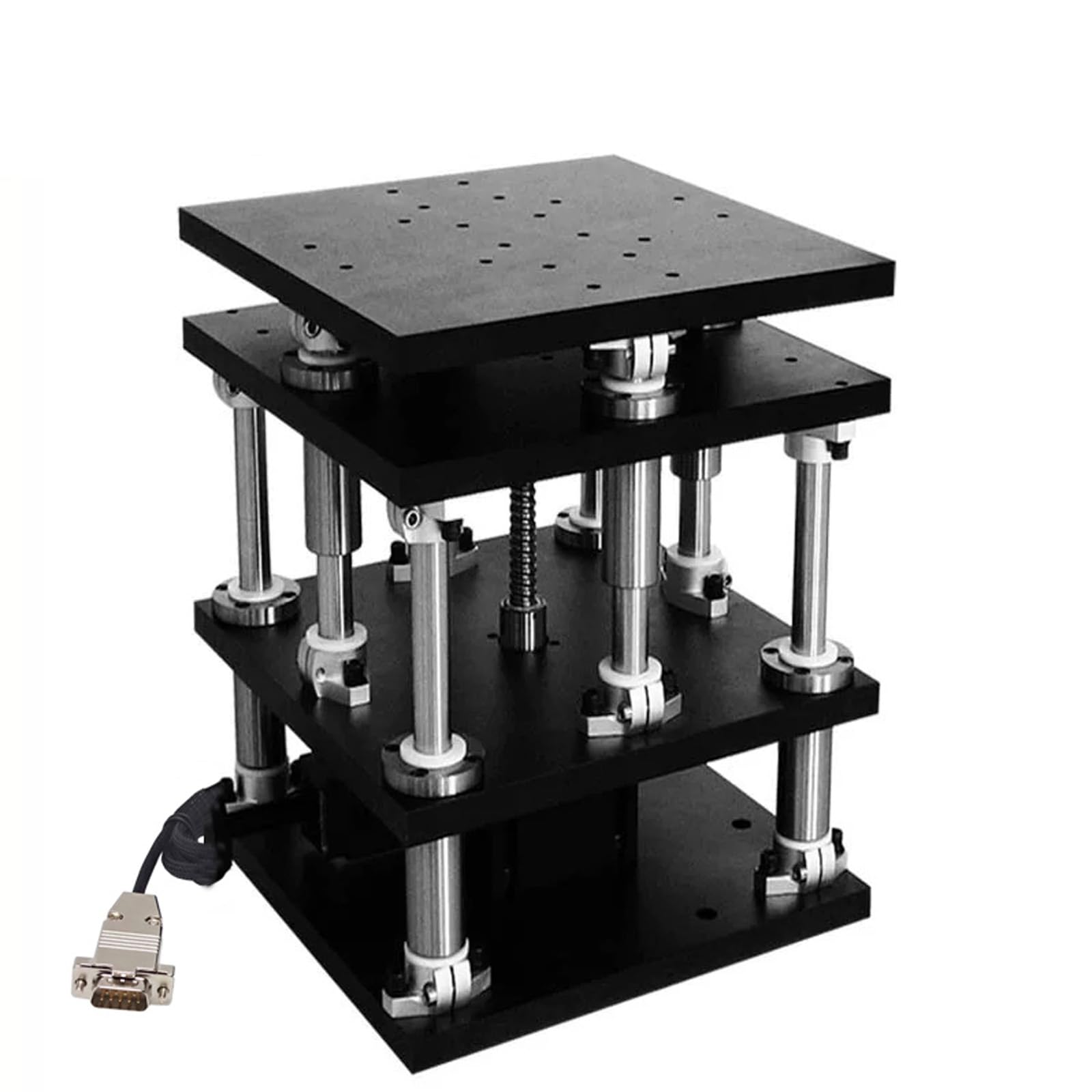 PT-GD850 Electric Lifting Table Optical Heavy Duty Z-axis Table Large Turbine Screw Adjustment Displacement Table