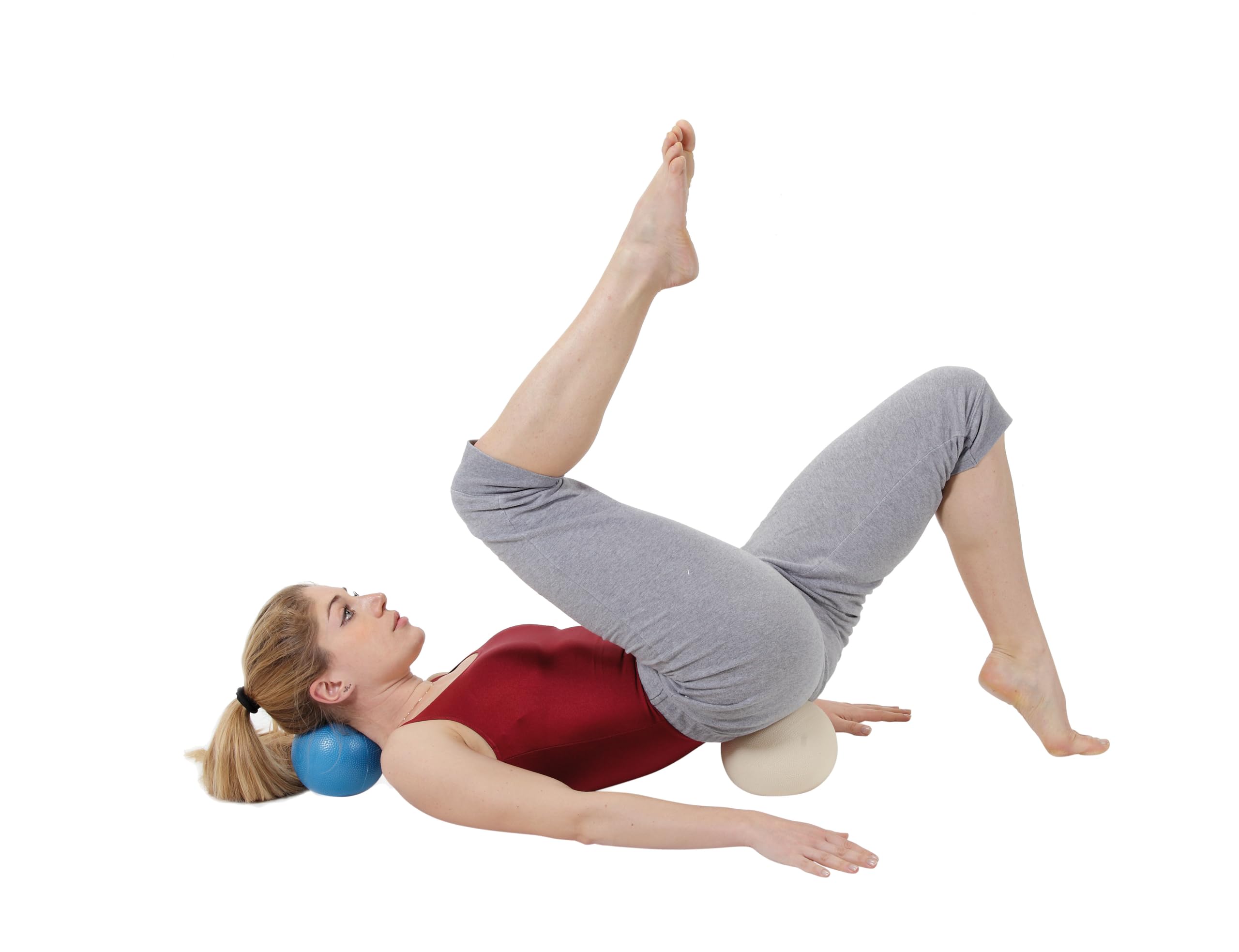 GYMNIC Myofascial Ball, aufblasbarer Ball für Massage und myofasziale Entspannung, ideal für Selbstmassage, Muskelregeneration und gezieltes Training, mit Einstellbarer Dichte