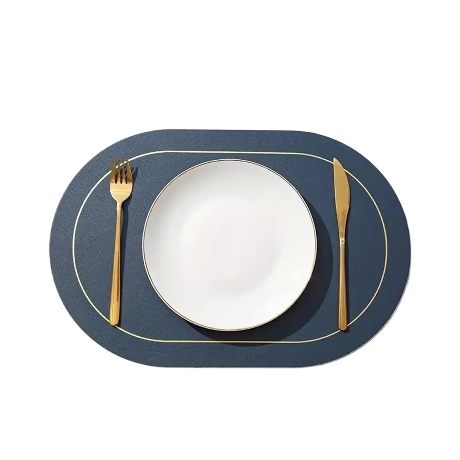 Set de table cuisine en similicuir bleu pour des repas de famille simplifiés