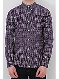 Pretty Green Mens Rindle LS Shirt Camisa, Azul (Mid Blue), XX-Large para Hombre