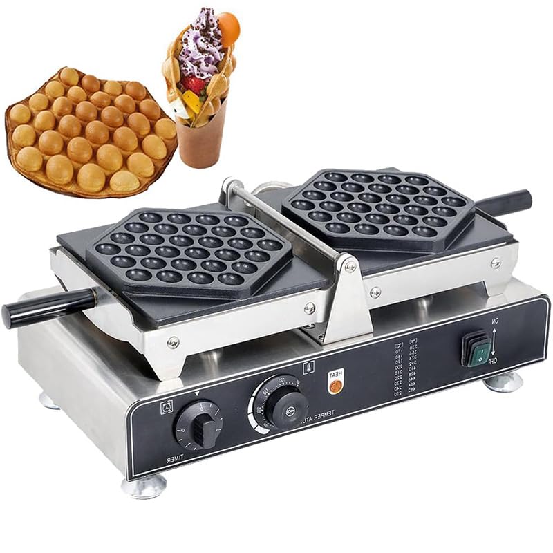 Máquina para Hacer gofres de Huevo Comercial de 1600 W, máquina p...