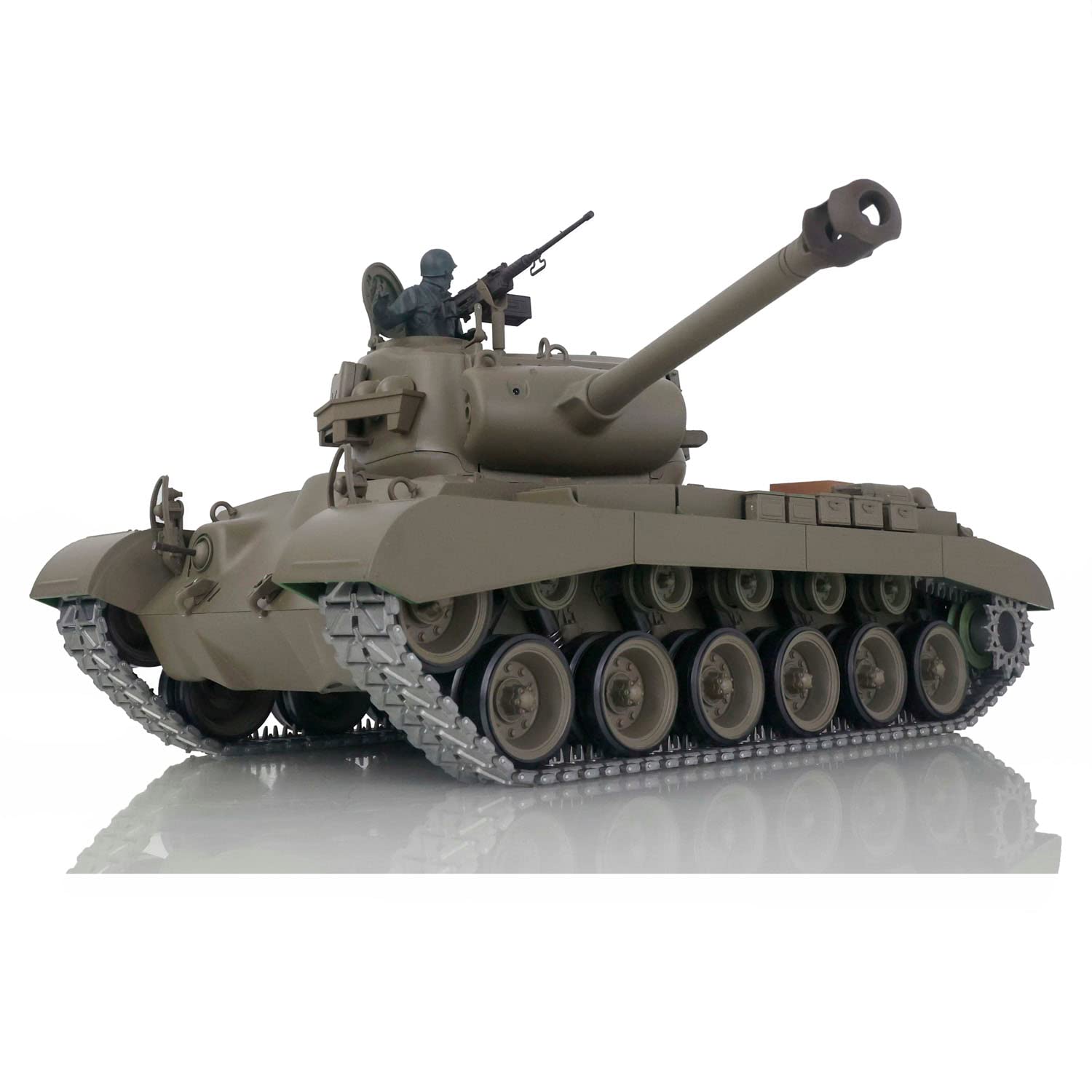 TOUCAN RC HOBBY US in Stock Henglong 1/16 Escala 7.0 mejorado M26 Pershing RTR RC Tank 3838 pistas de metal BB Airsoft que disparan balas BB