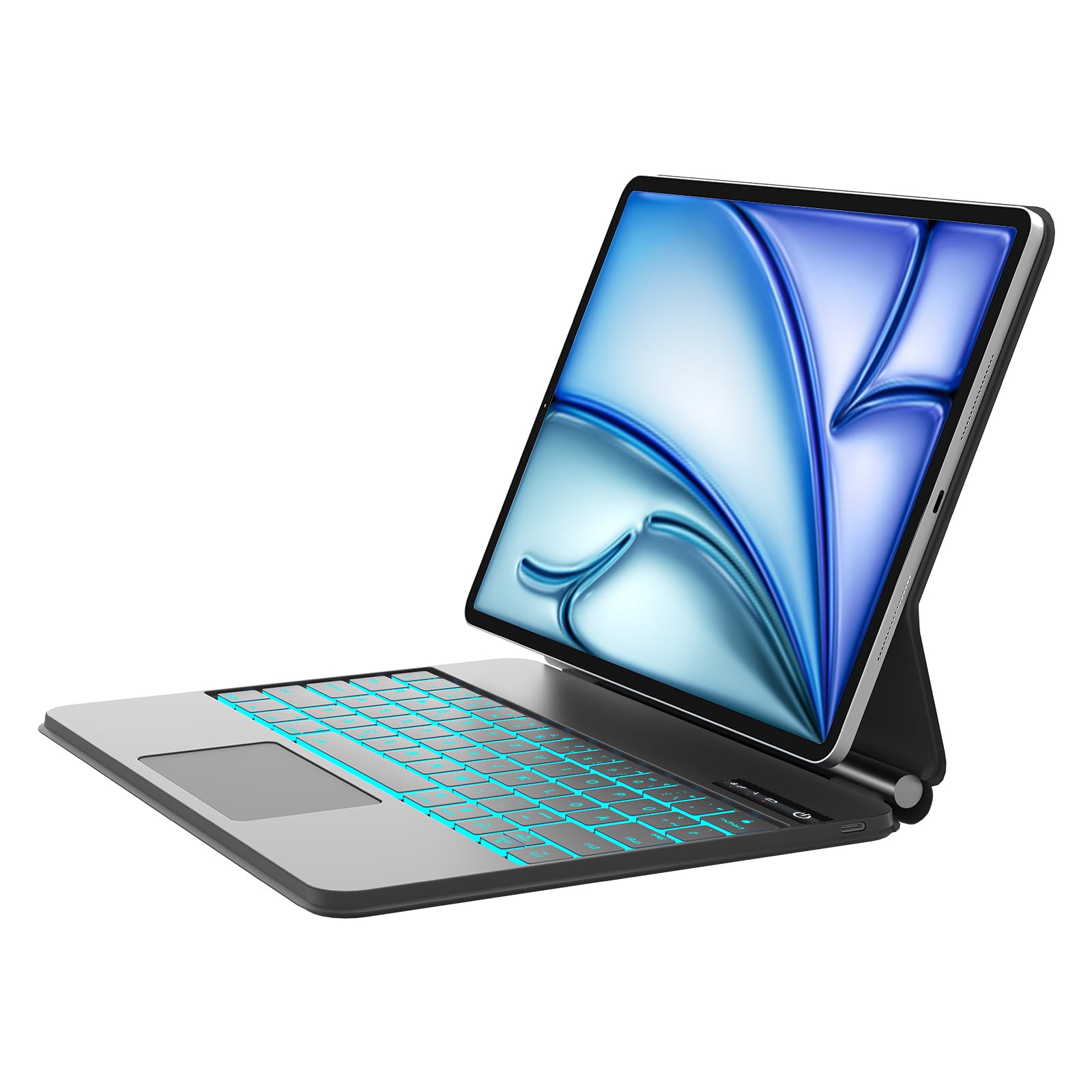 IVEOPPE Magic Keyboard Für IPad Air 13 & Pro 12.9 - Beleuchtete Tastatur Mit Trackpad