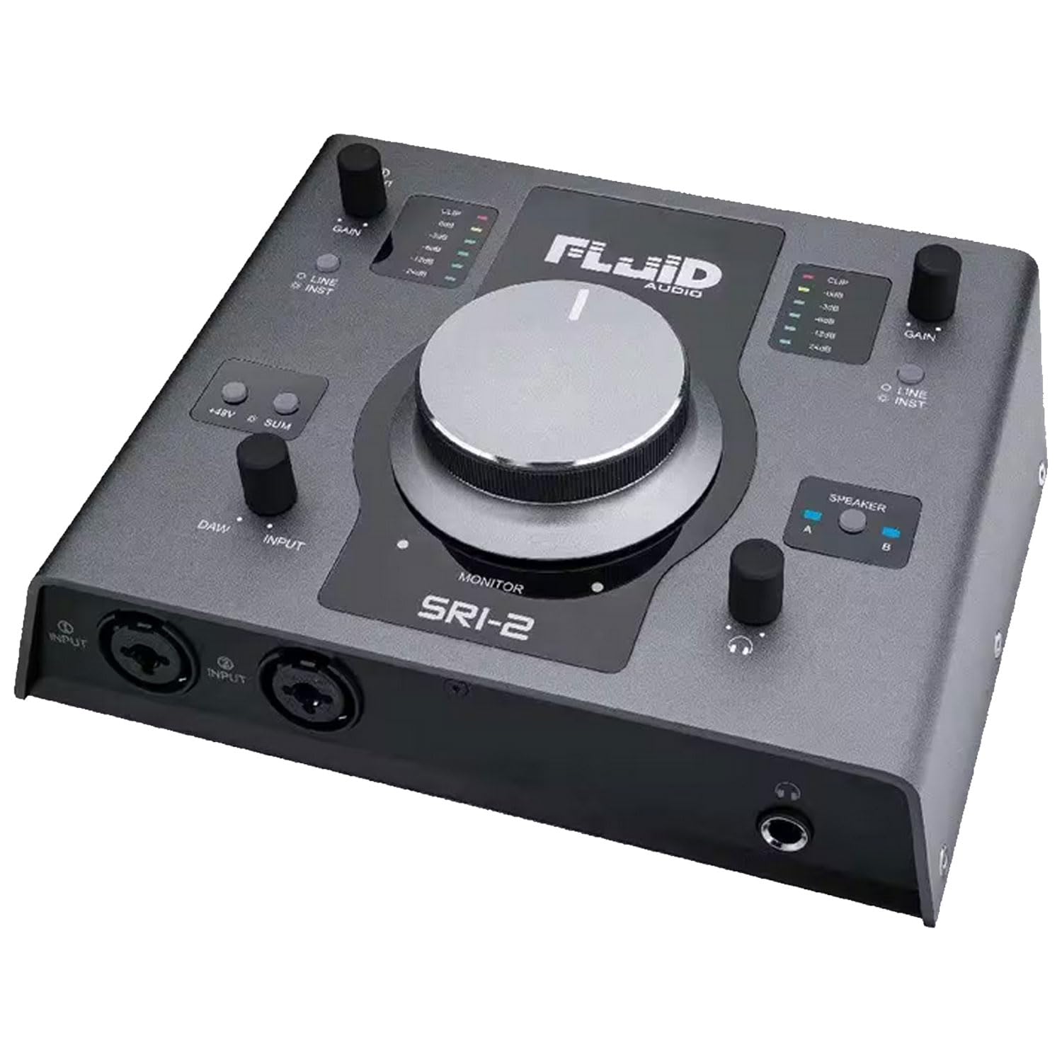 Fluid Audio Interface SRI-2 Interface und Monitor-Controller mit keepdrum Kopfhörer