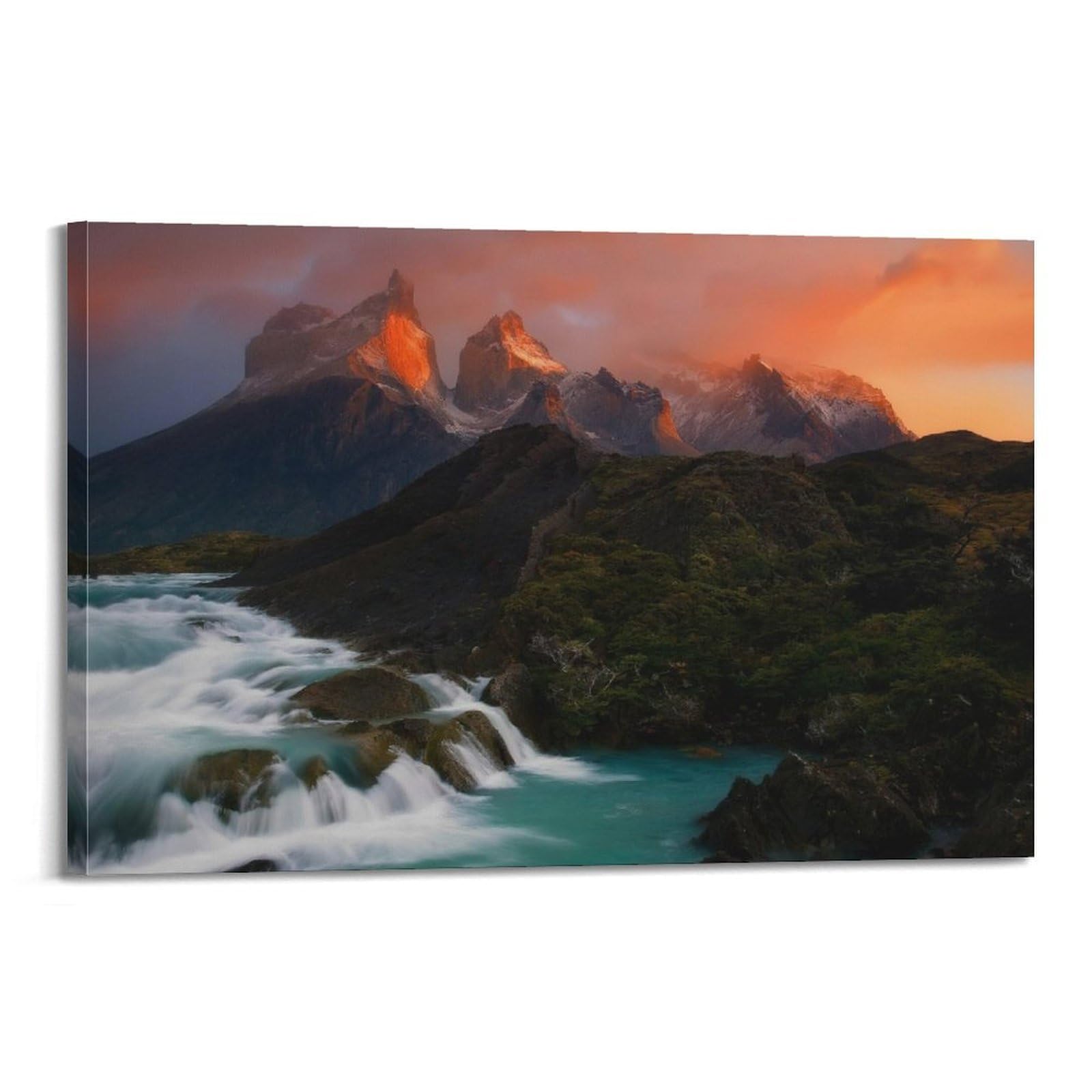 CXHJCA Mural Nature Poster Chile Andes Mountains Sunsets Poster Decorative Painting Canvas Wall Posters And Art Picture Print Modern Family Bedroom Decor Posters 20x30inch(50x75cm)
