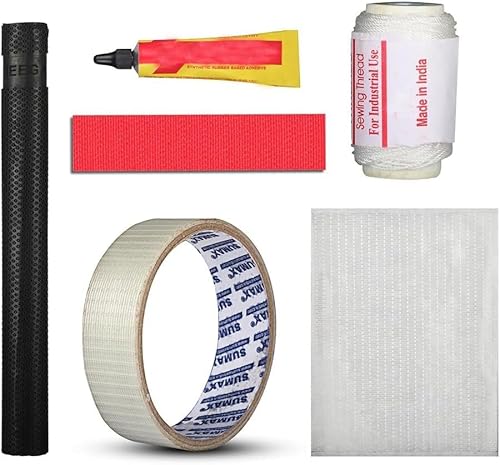 Complete Bat Care kit (Toe Guard Grip Rubber Adhesive Edges Tape Face Sheet Binding Thread)