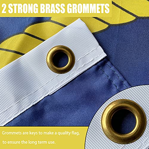 Us Navy Emblem Flag Double Sided 3X5 Outdoor- Heavy Duty Navy Naval Military Flags -United State Navy Flags Banner With 2 Brass Grommets 4 Rows Stitched #TOP3