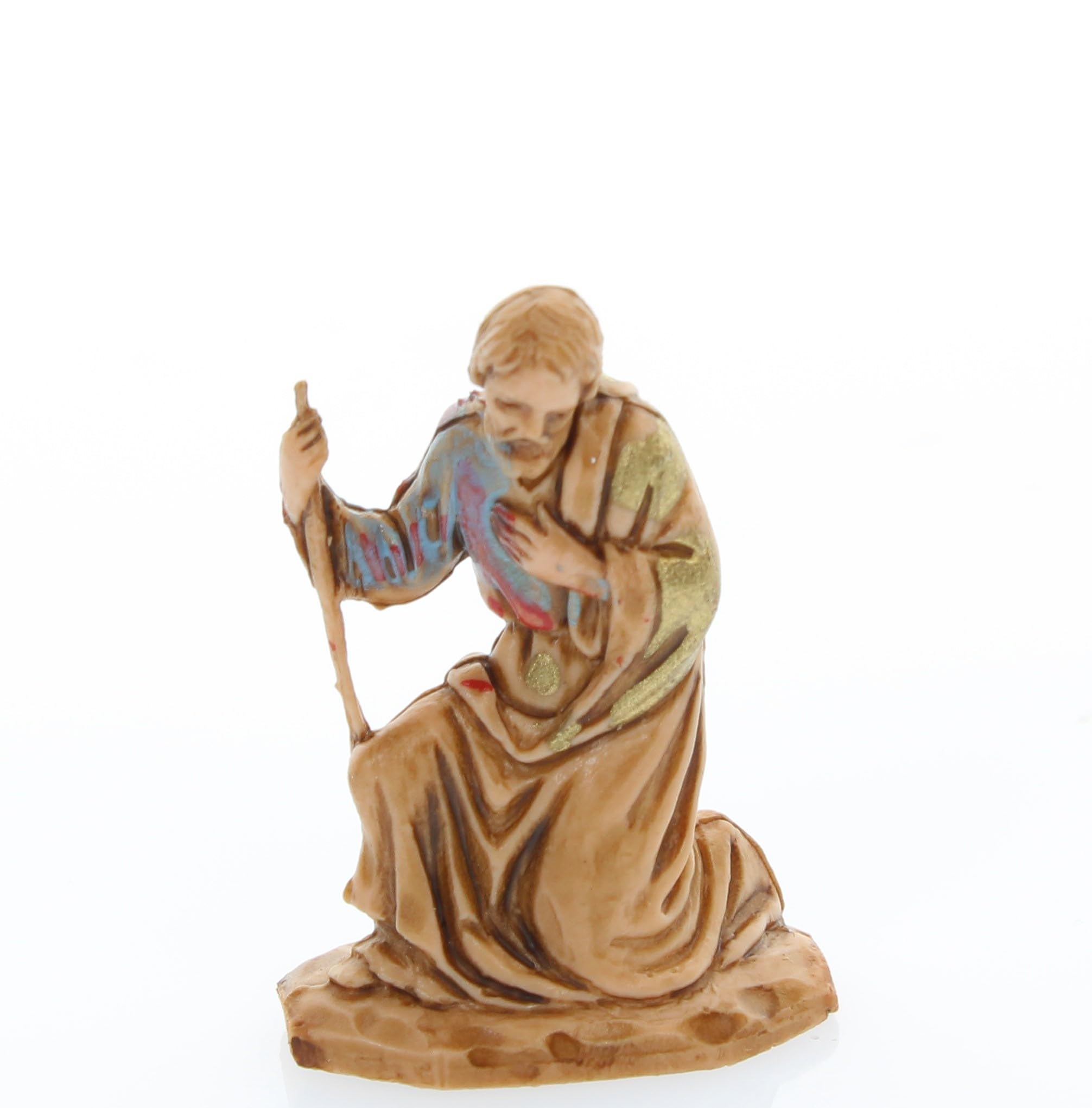 Moranduzzo Natividad 6 Figuras Apta para Belén de 3,5 cm Escala 1:50 – Micro 3,5 – Figura Indestructible, Estilo Siglo XVIII, Acabada a Mano, Escultor M. Landi