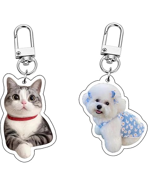 Custom Keychain Personalized Acrylic Keychain with Photo Customize Your Own Picture...