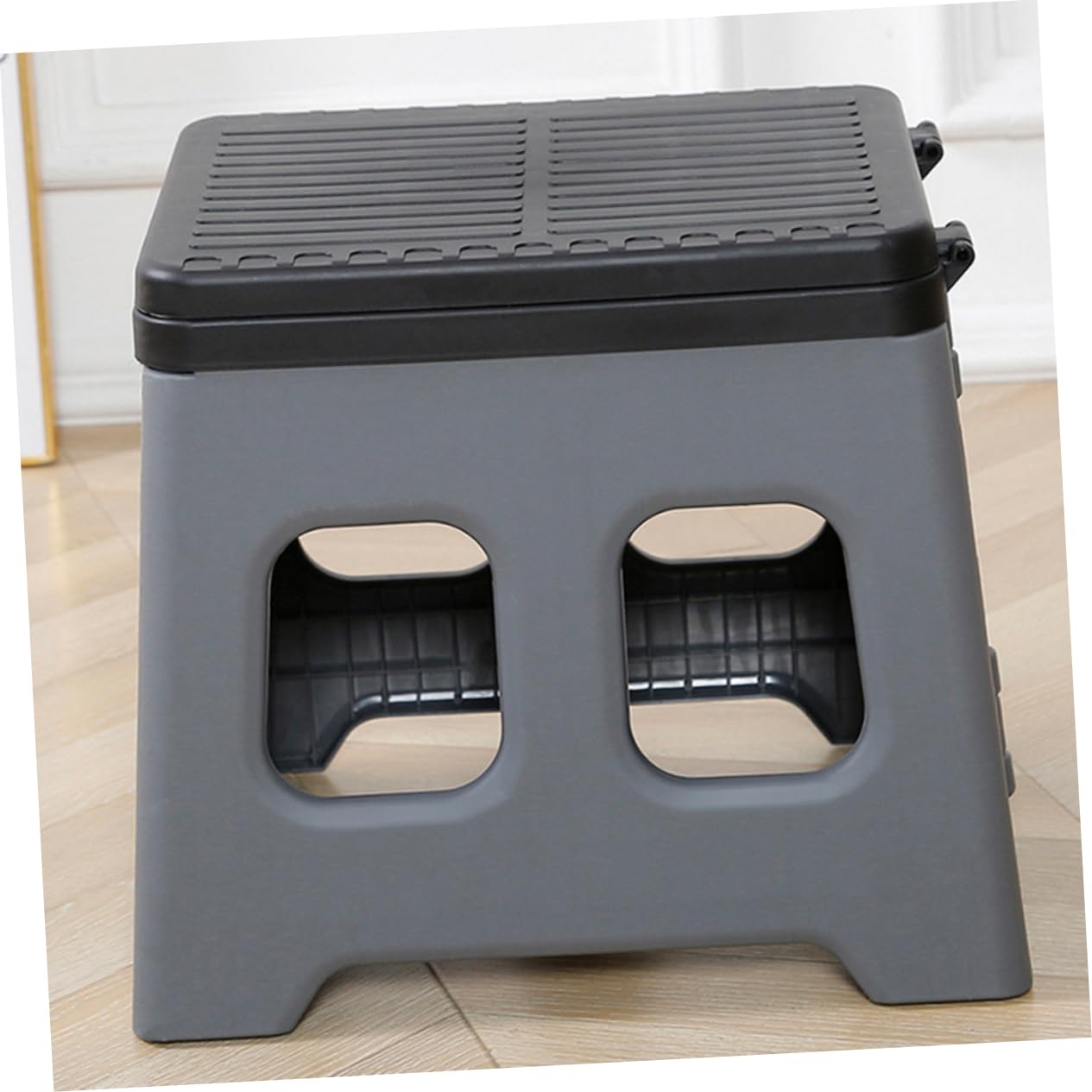 Toyvian Inodoro Portátil Plegable para Camping y Viajes, Material PP Resistente, Función de Taburete y Cubo de Desechos, Adecuado para Exteriores y Porche