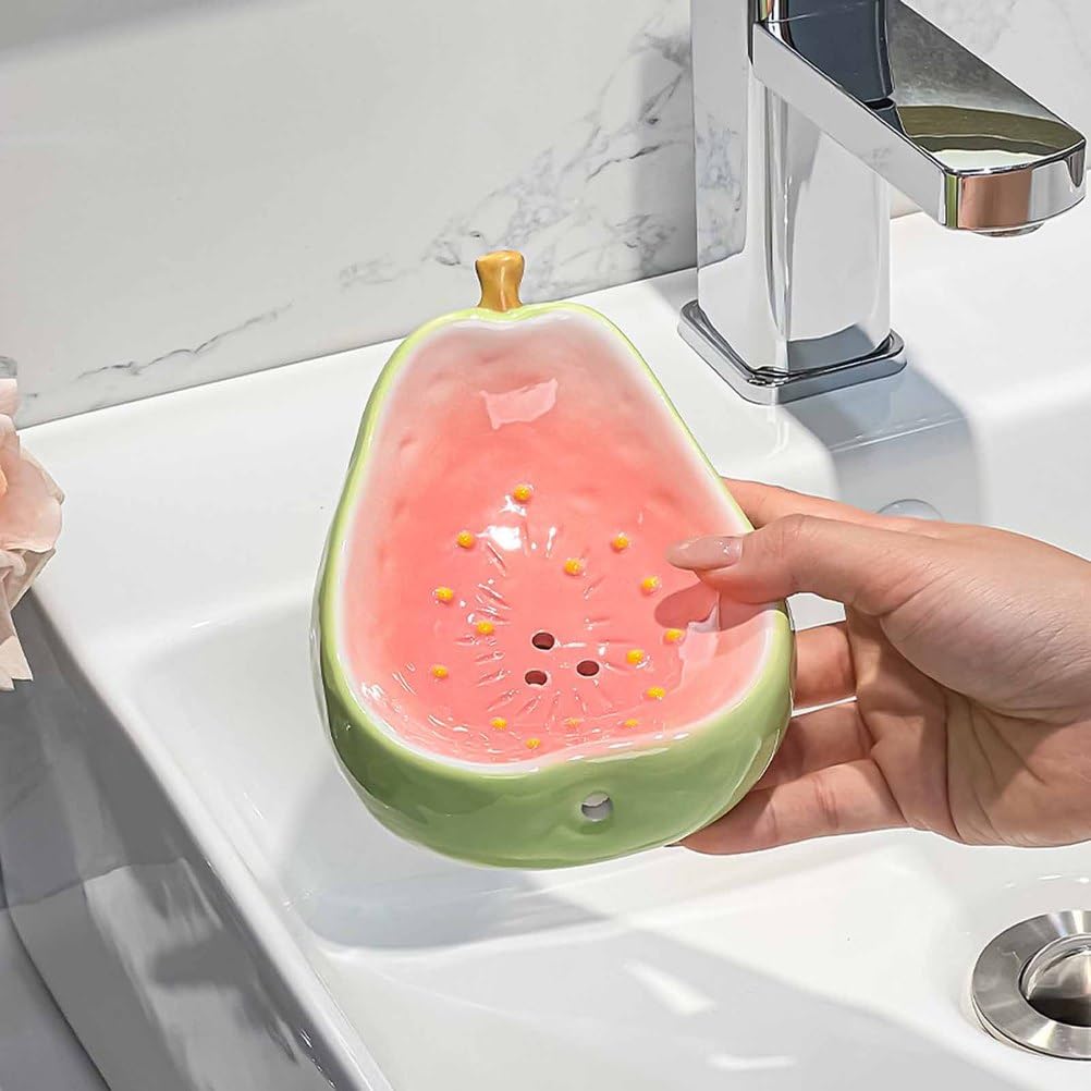 Portasapone multifunzionale per la casa, dispenser di sapone in ceramica, portaoggetti salvaspazio da doccia per uso domestico e portasapone