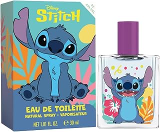 Disney Stitch Children Eau de Toilette Natural Perfume Spray | Vegan, Cruelty-Free, Dermatologically Tested EDT Spray for Kids & Teens | Stain-Free Perfume | Safe Daily Fragrance Gift, 30ml