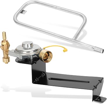 Upgraded 80476 Regulator 69956 Burner Tube Compatible with weber Q200/Q220 Series, 80476 Gas Regulator Replacement for weber Grill Parts 394001, 396000, 396001, 396002, 566001, 566002