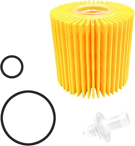 Filtro de aceite de motor de automóvil, repuesto de filtro de aceite automático con 2 anillos de sellado para proteger el motor, accesorios