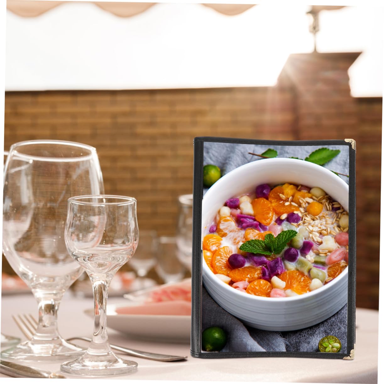 Restaurant Menu Cover Pages Transparent Holder Menu Folder for Restaurants Cafes Home Use Design Stylish Presentation
