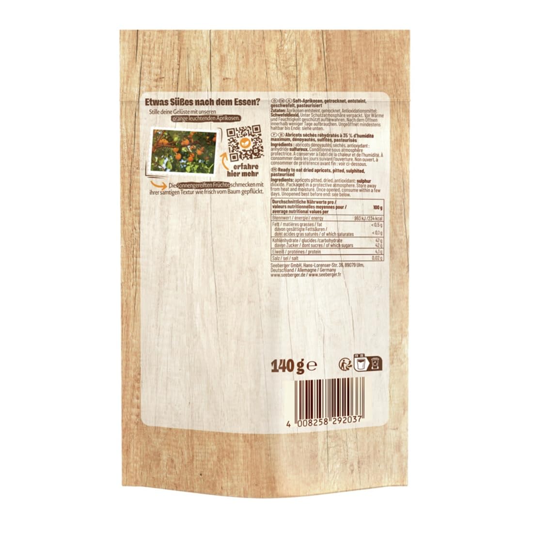 Seeberger Soft-Aprikosen (13 x 140 g)