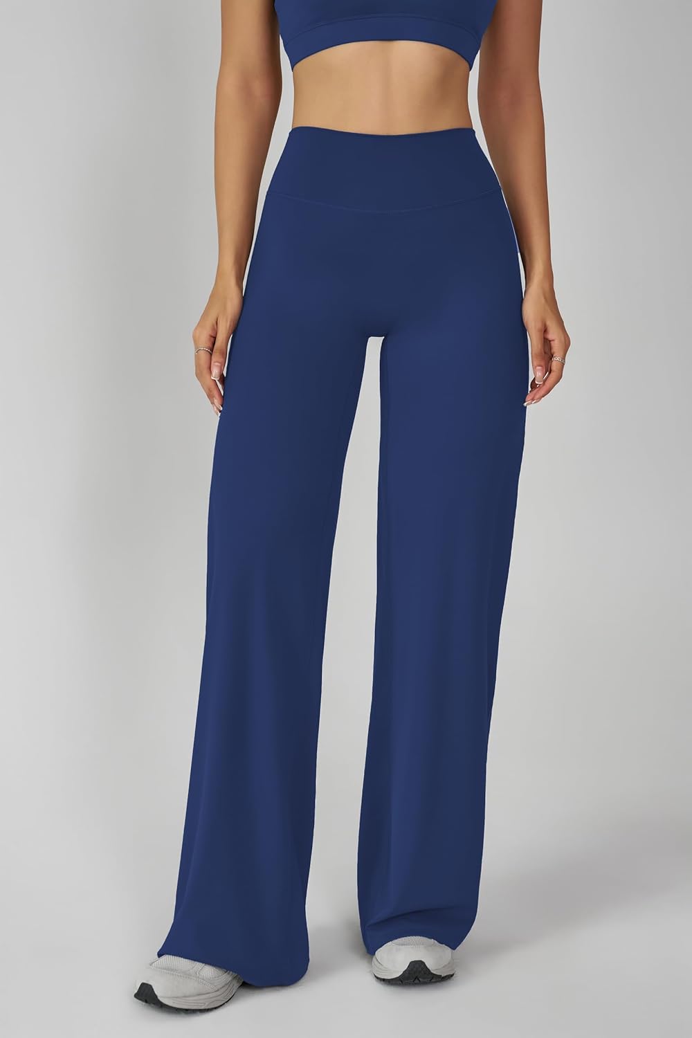 Wide Leg Leggings Women, High-Waisted Straight Leggings, Casual Pants for Women, Wide Leg Yoga Pants - Image 3