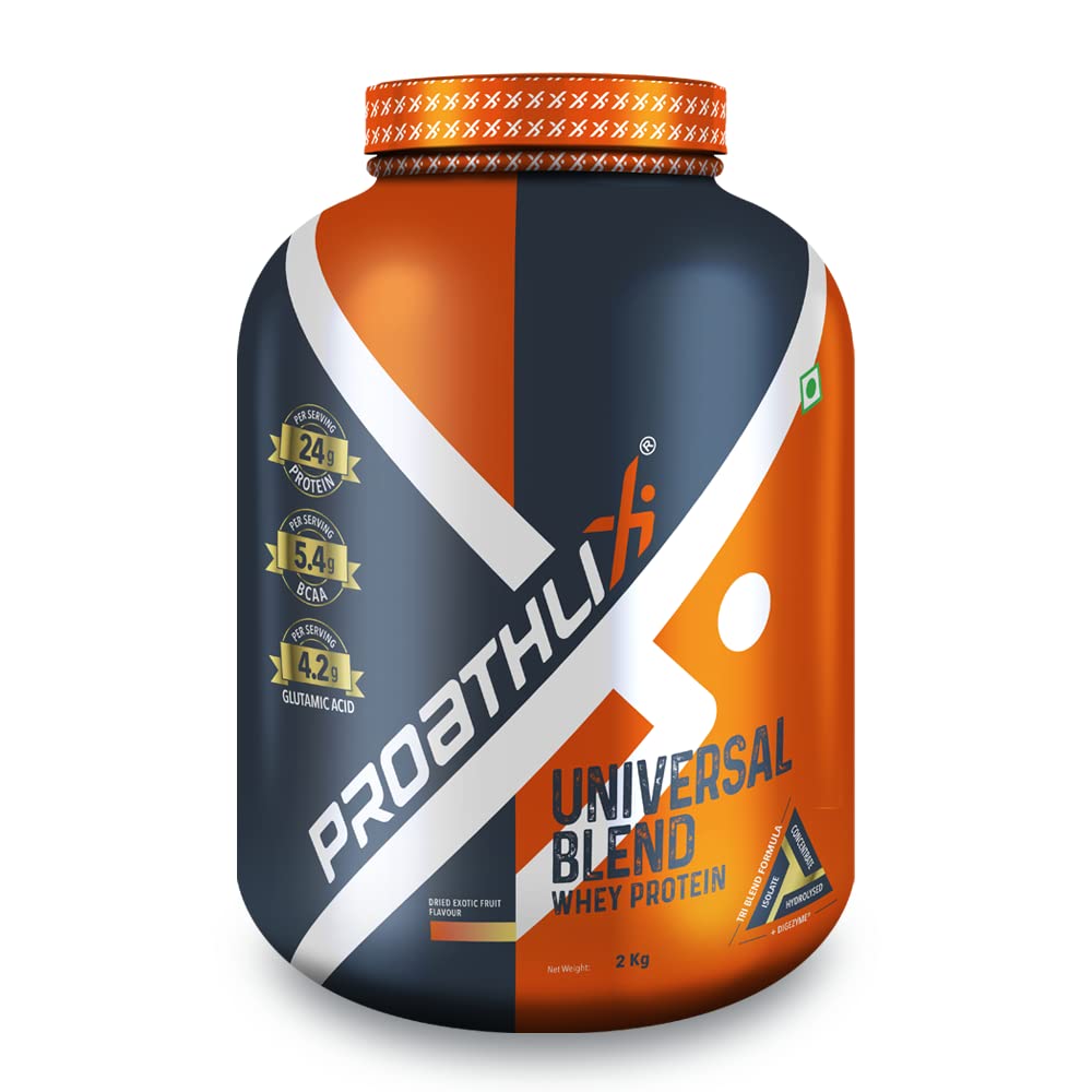 Proathlix Universal Blend Whey Protein (Dried Exotic Fruit, 2KG)