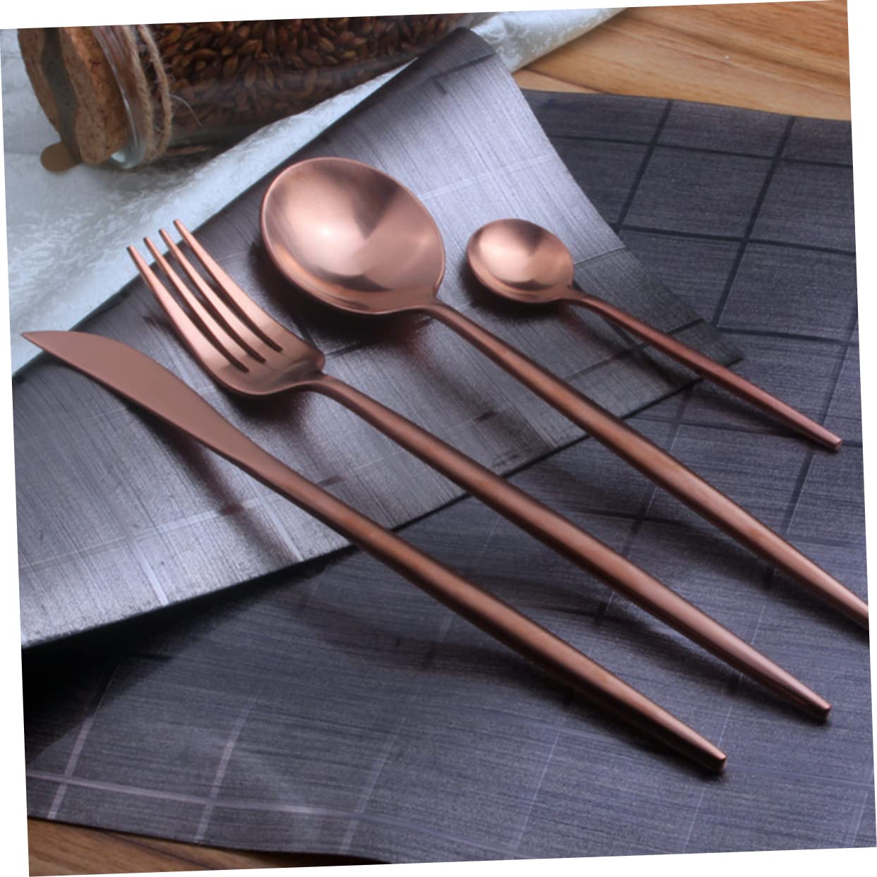 SOLUSTRE 4 Pcs Stainless Steel Fork Fruit Forks Mirror Polishing Forks Dinner Forks Food Serving Forks