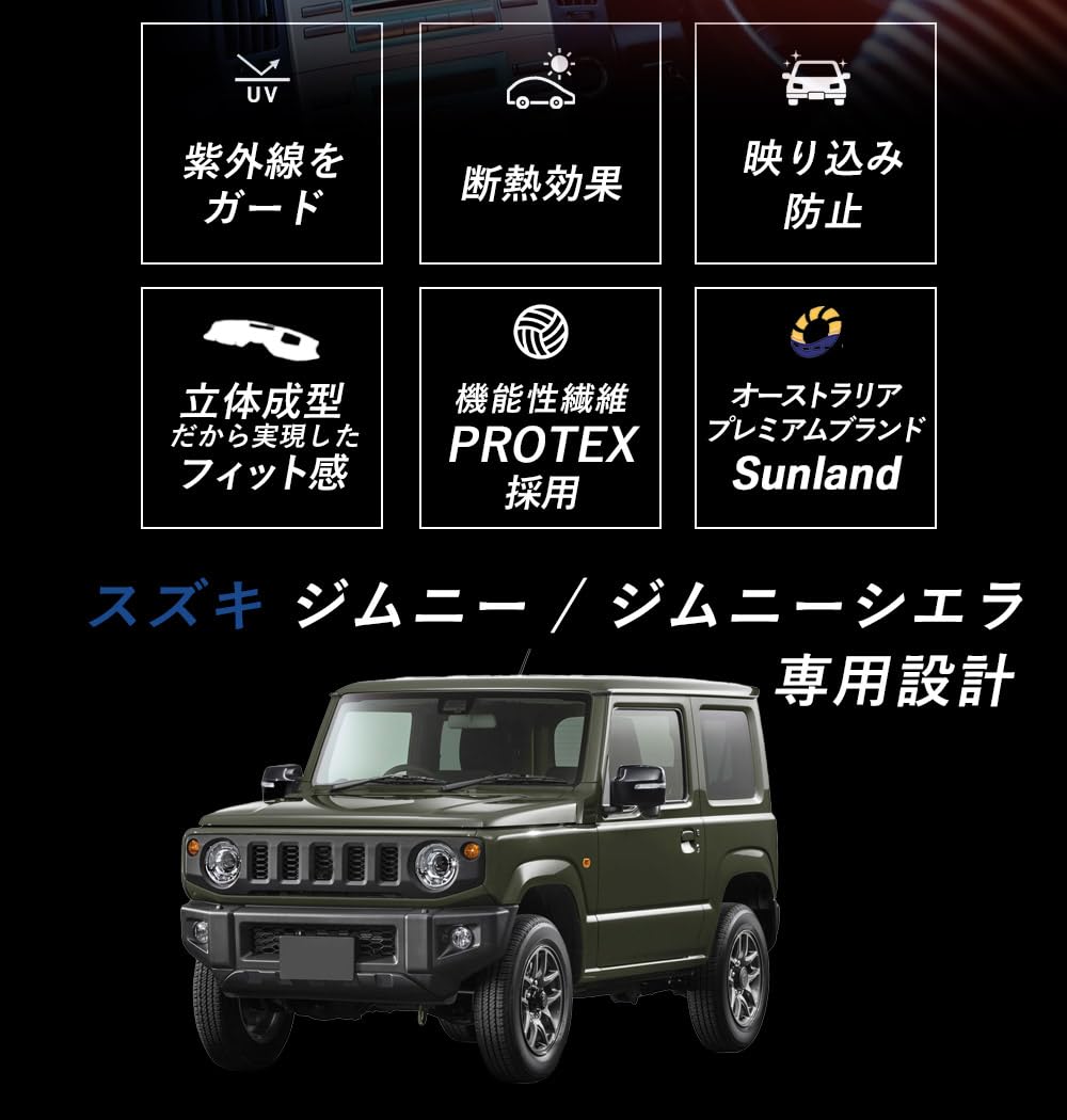 Amazon | [Sunland]スズキ ジムニー ジムニーシエラ 専用 ダッシュ