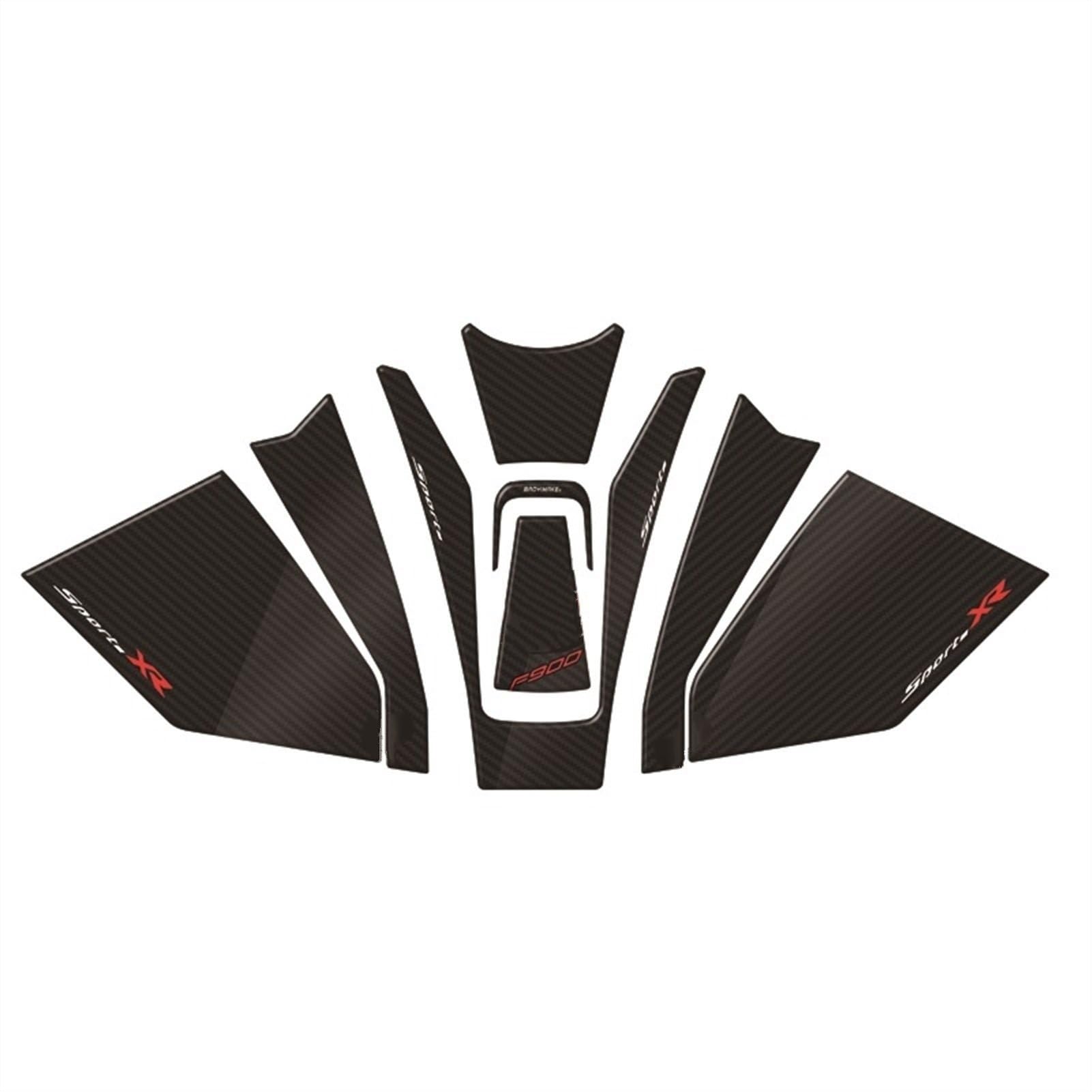Ysdsls Color6 For F900xr 2020 F900 Xr Motorcycle Tank Pad Protector Decoration Stickers Decals Gas Fuel Knee Grip Traction Side(Color6)