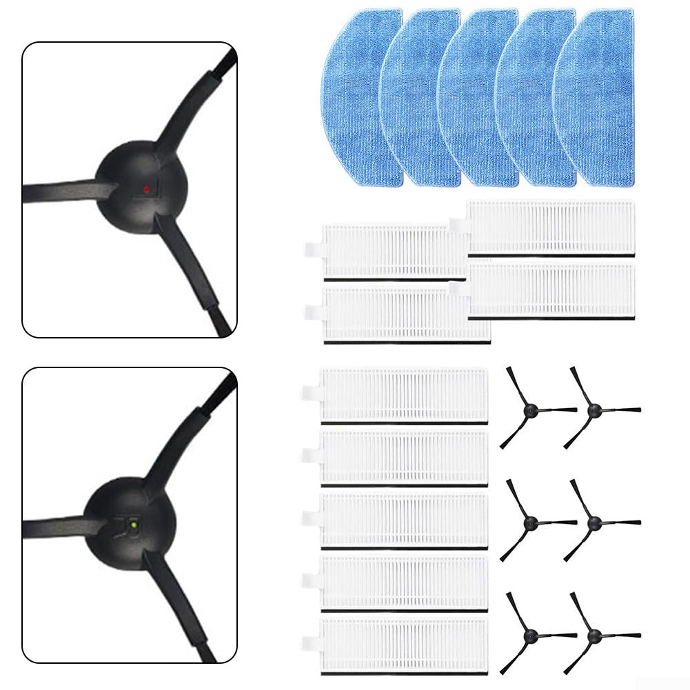 5 Filtros De Repuesto Lavables Para Robot Aspirador Laresar Evol 3 - Reutilizables, Para Mantener La Succión