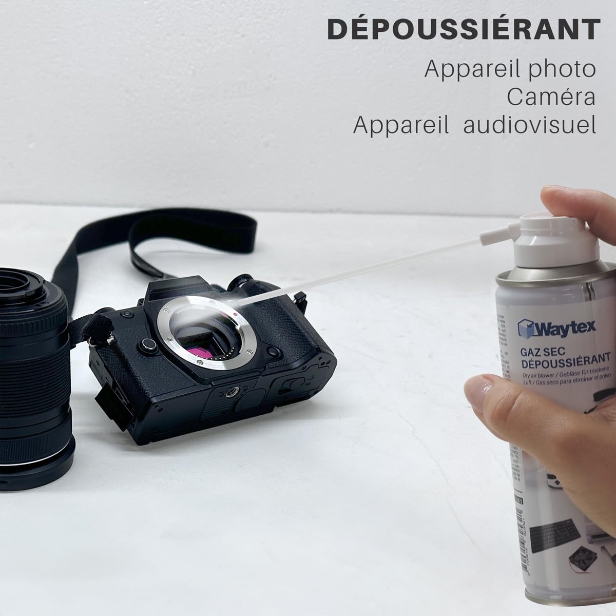 Confezione da 12 bombolette per spolverare aria secca 5 bar, 200 ml, pulizia elettronica potente per tastiere, PC, dispositivi, griglie di ventilazione con tubo flessibile