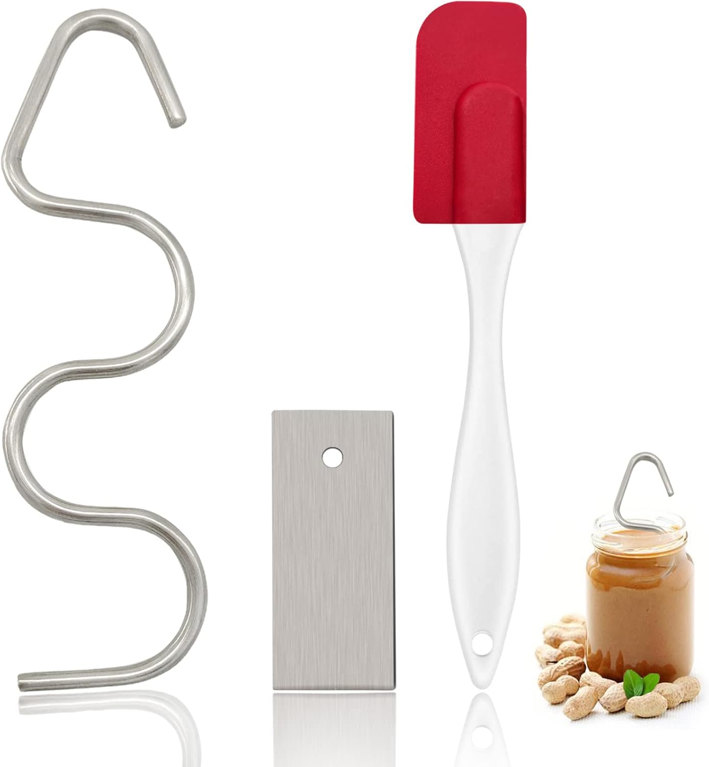 Natural Peanut Butter Stirrer Tool Fits 1235 Oz Jars
