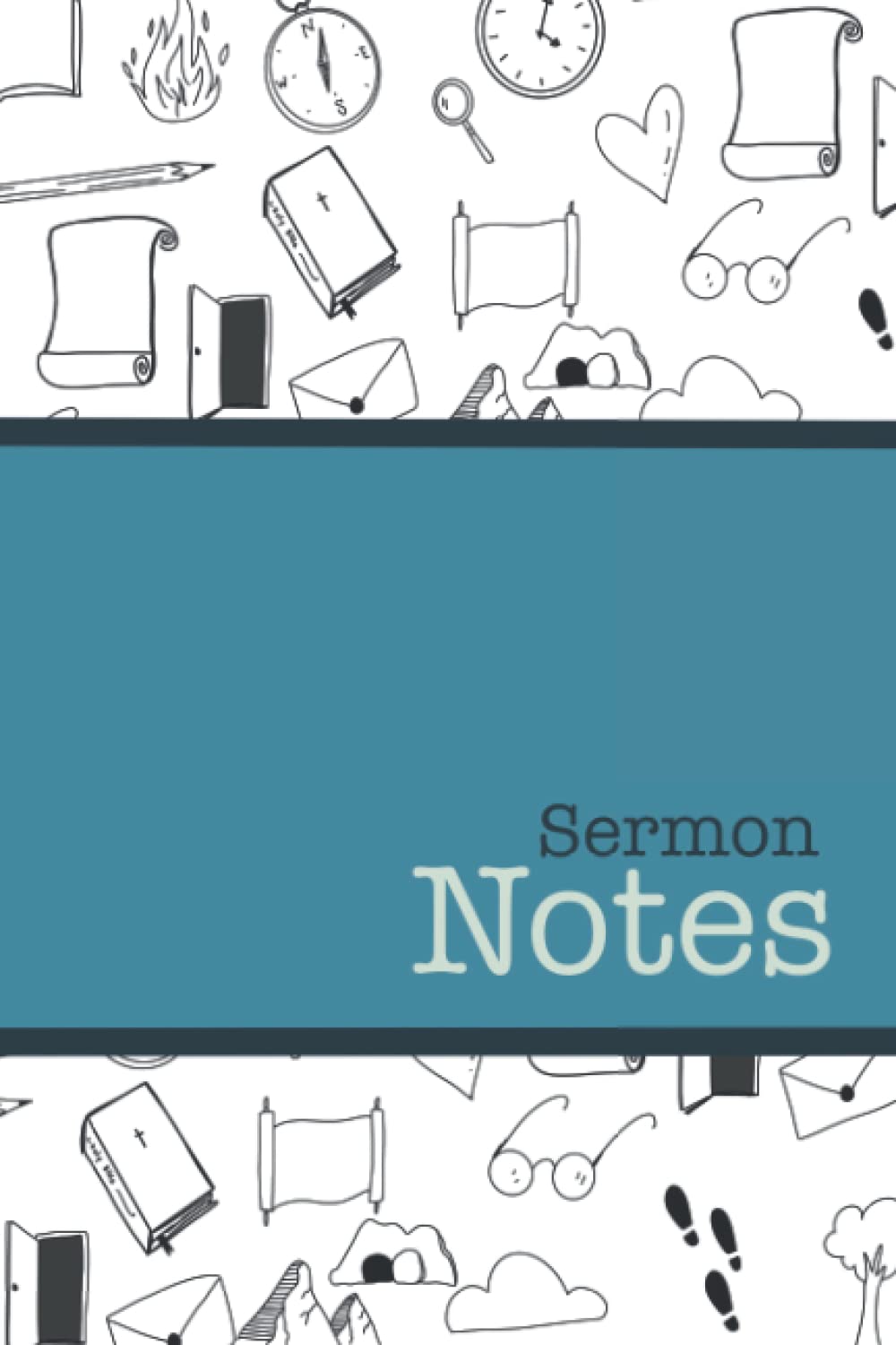Kids Sermon Notes Notebook: 6”x9” sized journal or notebook for making notes during church