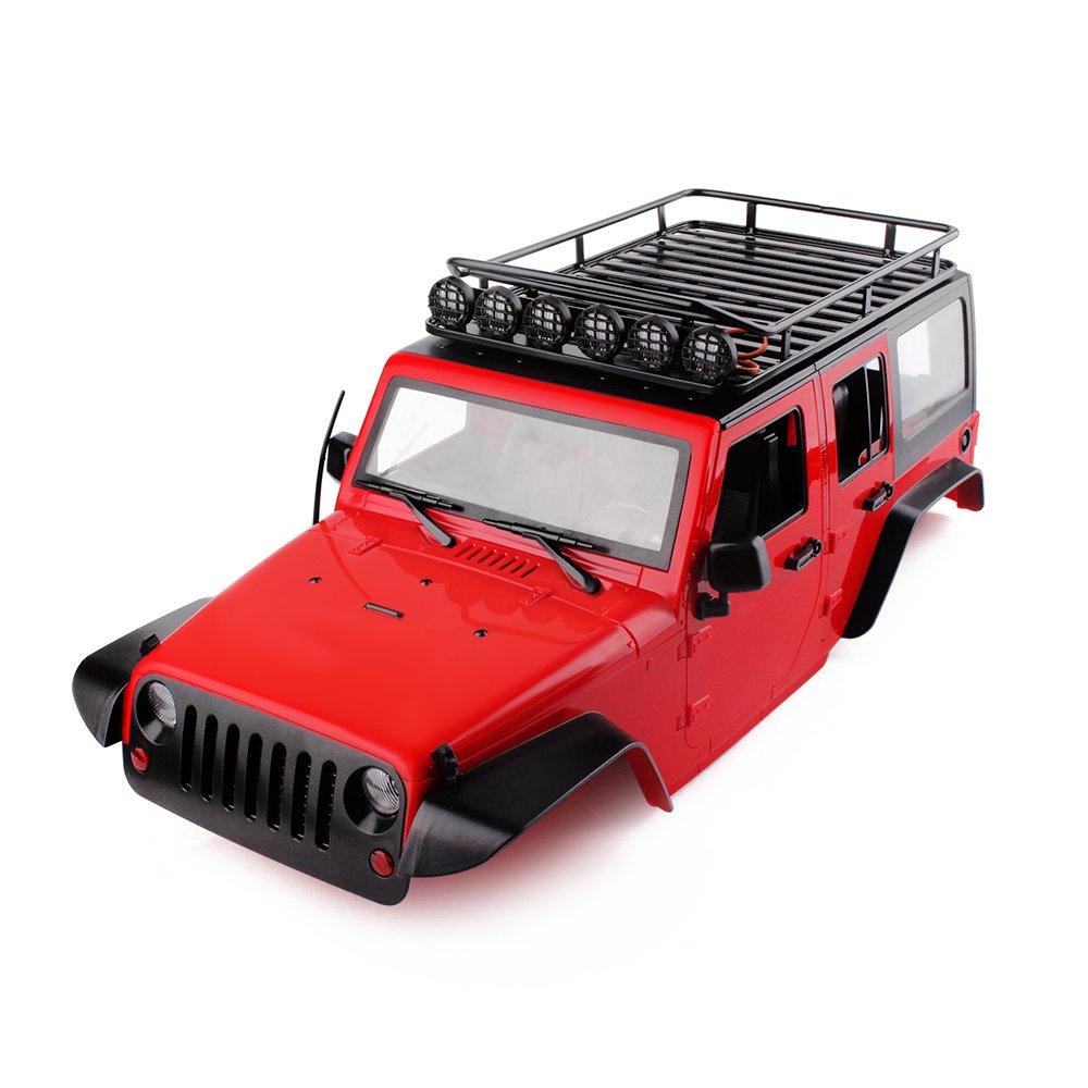 RC4WD D90 RC用　ルーフラック Amazon | INJORA 金属製ルーフラック・キャリア ライトバー付属 1/10