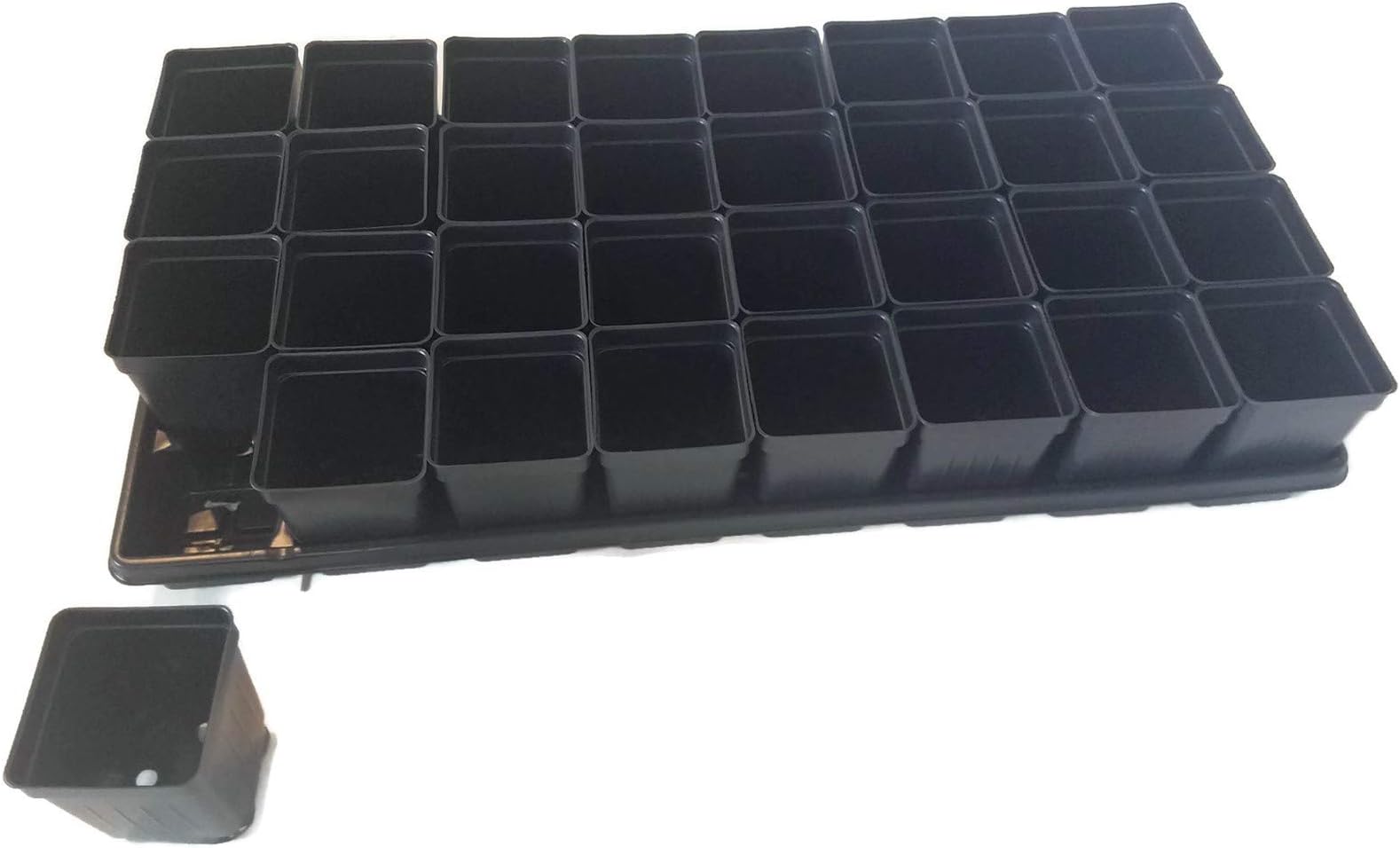 Set of 3 Trays and 96-2.5" Square Extra deep pots