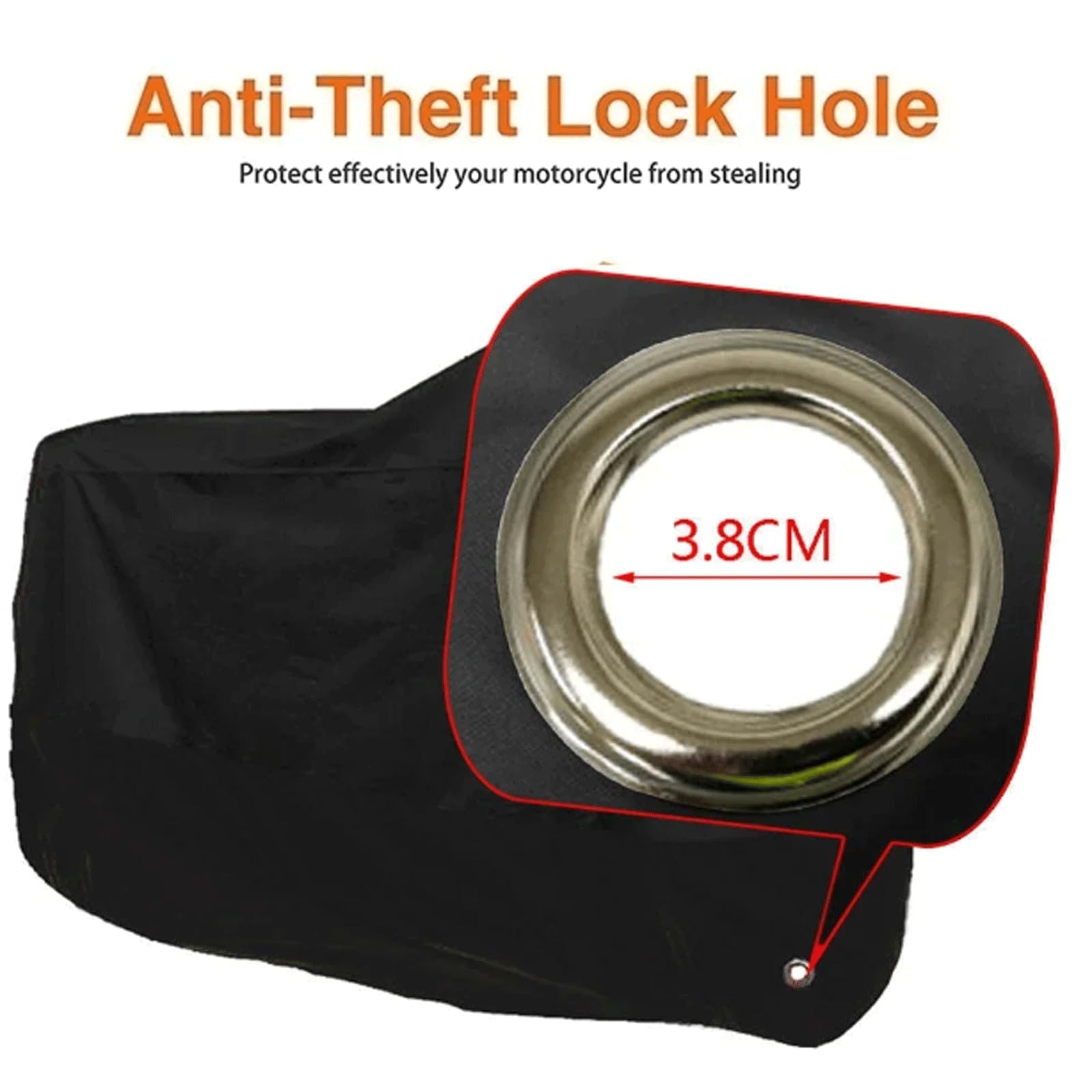 esmen Housse de Protection pour vélo d'extérieur, imperméable, Anti-poussière et Anti-Soleil, pour Moto et Scooter