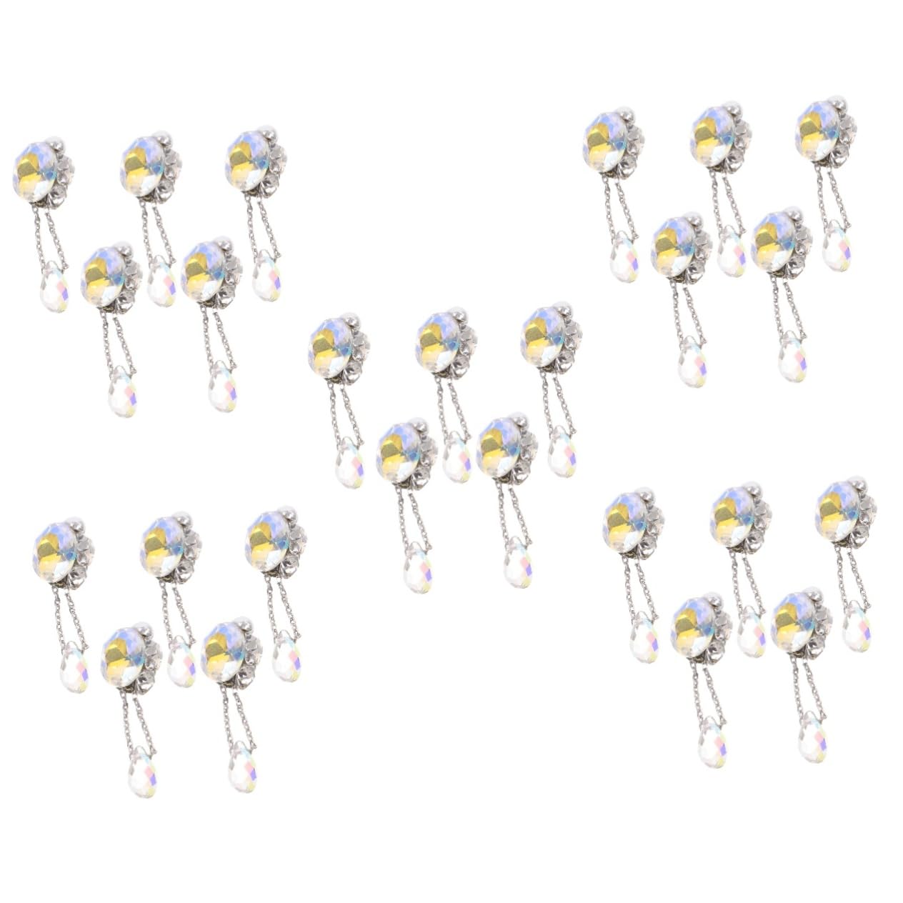 Ipetboom 5 Set Ciondolo Di Diamanti Per Nail Art Strass Per Nail Art Arredamento Anelli Decorazioni Unghie Decorazioni Per Unghie Accessorio Per Ornamento Fai Da Te Per Unghie 5 Pezzi * 5