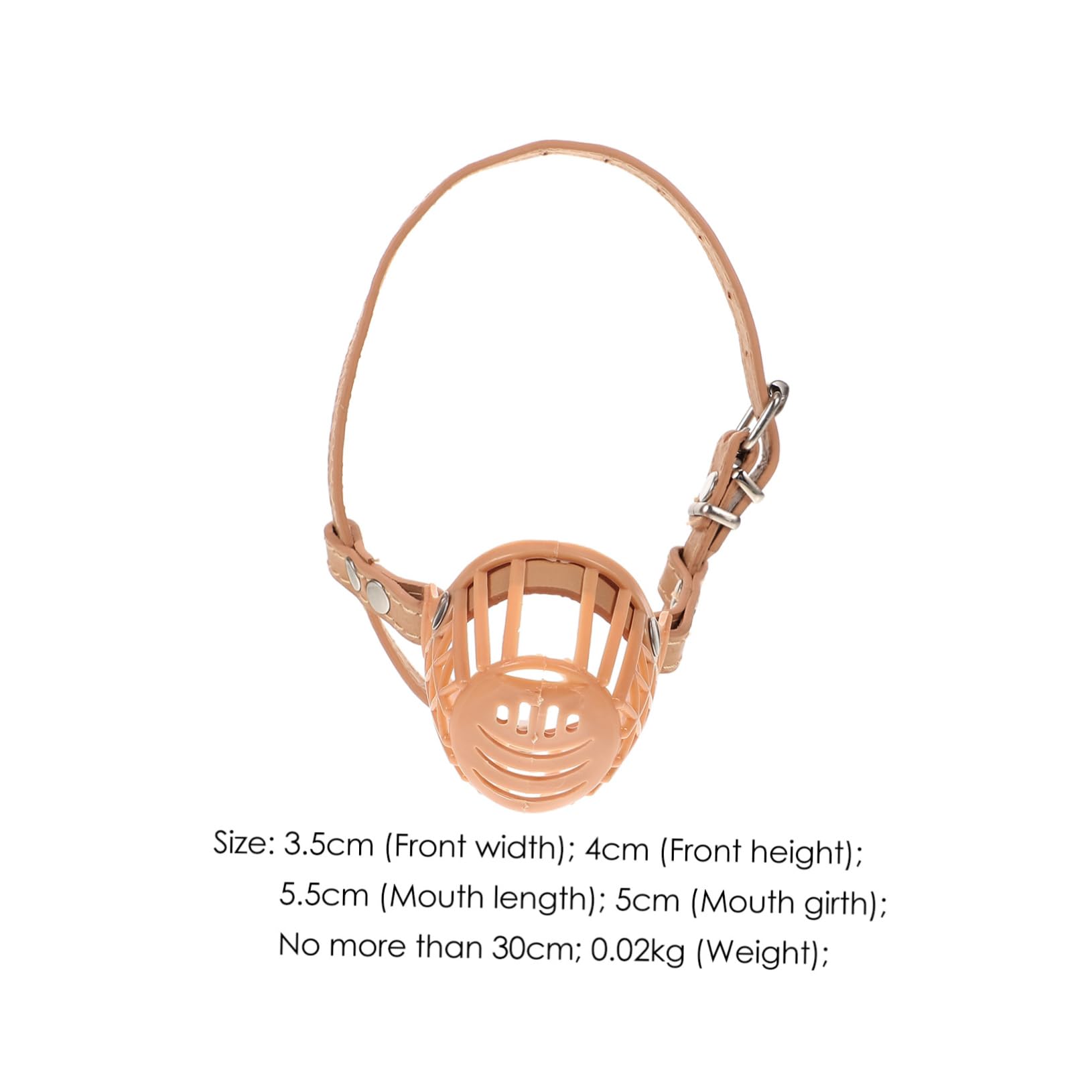 POPETPOP Adjustable Biting Dog Muzzle for Xs Puppies Barking Chewing Plastic Basket Design for Training Safety Comfortable Fit for Breeds