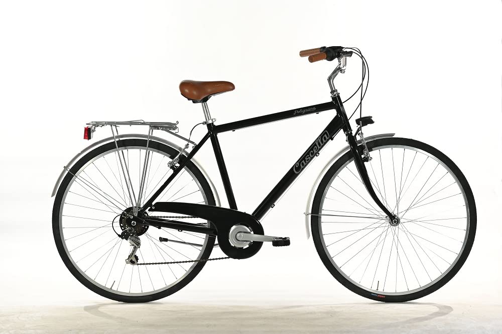 BICI BICICLETTA 28 CASCELLA POLIGNANO CITYBIKE UOMO 6V ALLUMINIO NERO MADE IN ITALY