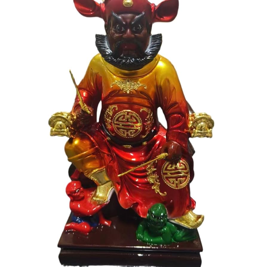 Amazon.com: Usoway 佛像Statue of Buddha 树脂钟馗神像铜彩绘