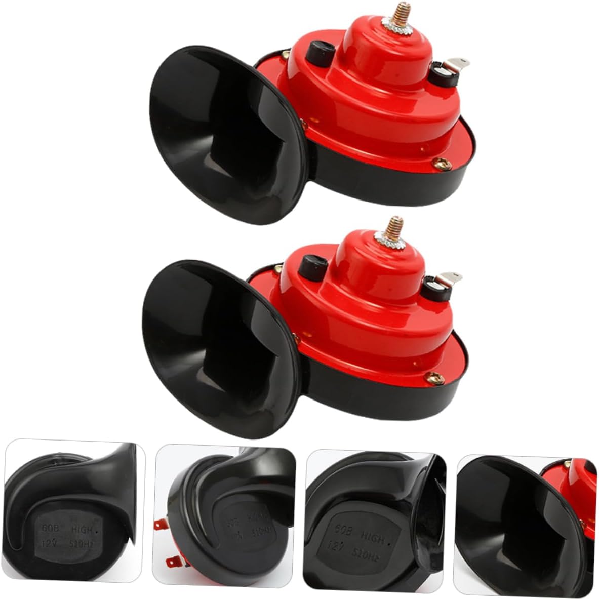 2pcs 12v Vehicle Horns Single and Dual Tone ABS Magnet Strong Sound